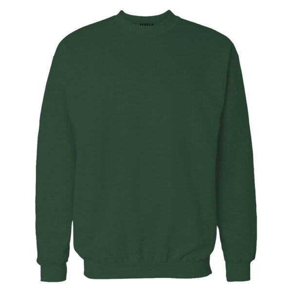 Plain green sweatshirt - Teefly
